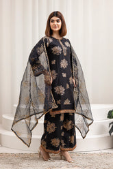 Black Suit with Pattern